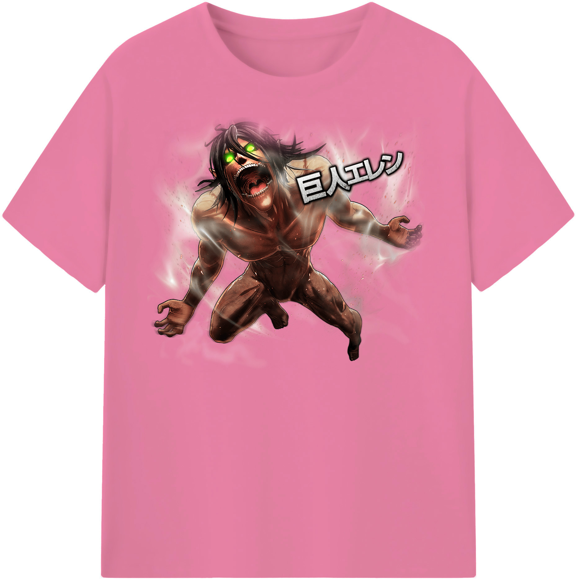 （画像用） 進撃の巨人 Attack on Titan 綿100％半袖Tシャツ（フロントプリント）